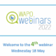 WAPO Webinars 2022 - Webinar 4 - Elena Valassi - 18th May 2022
